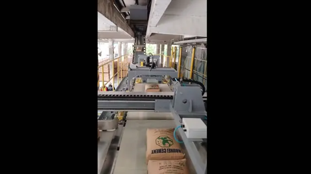 Paletizador automático para una empresa cementera de Brunéi