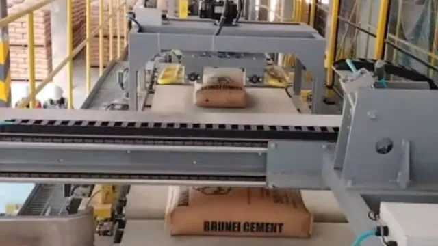 Paletizador automático para una empresa cementera de Brunéi