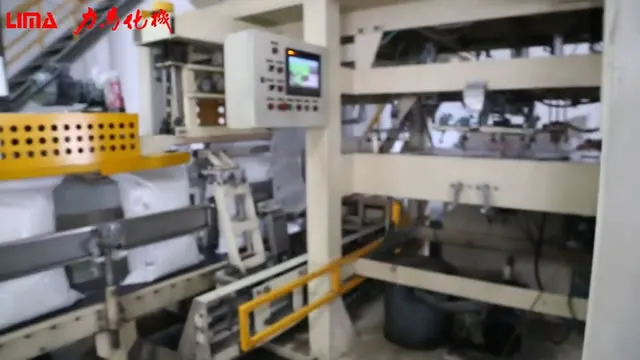 Máquina automática de ensacado y paletizado de pellets de plástico PP (1200 bolsas/hora)